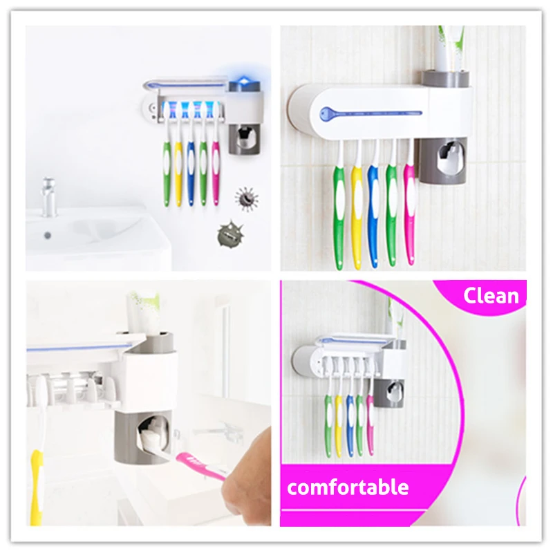 3 в 1 многофункциональная ультрафиолетовая зубная щетка стерилизатор для