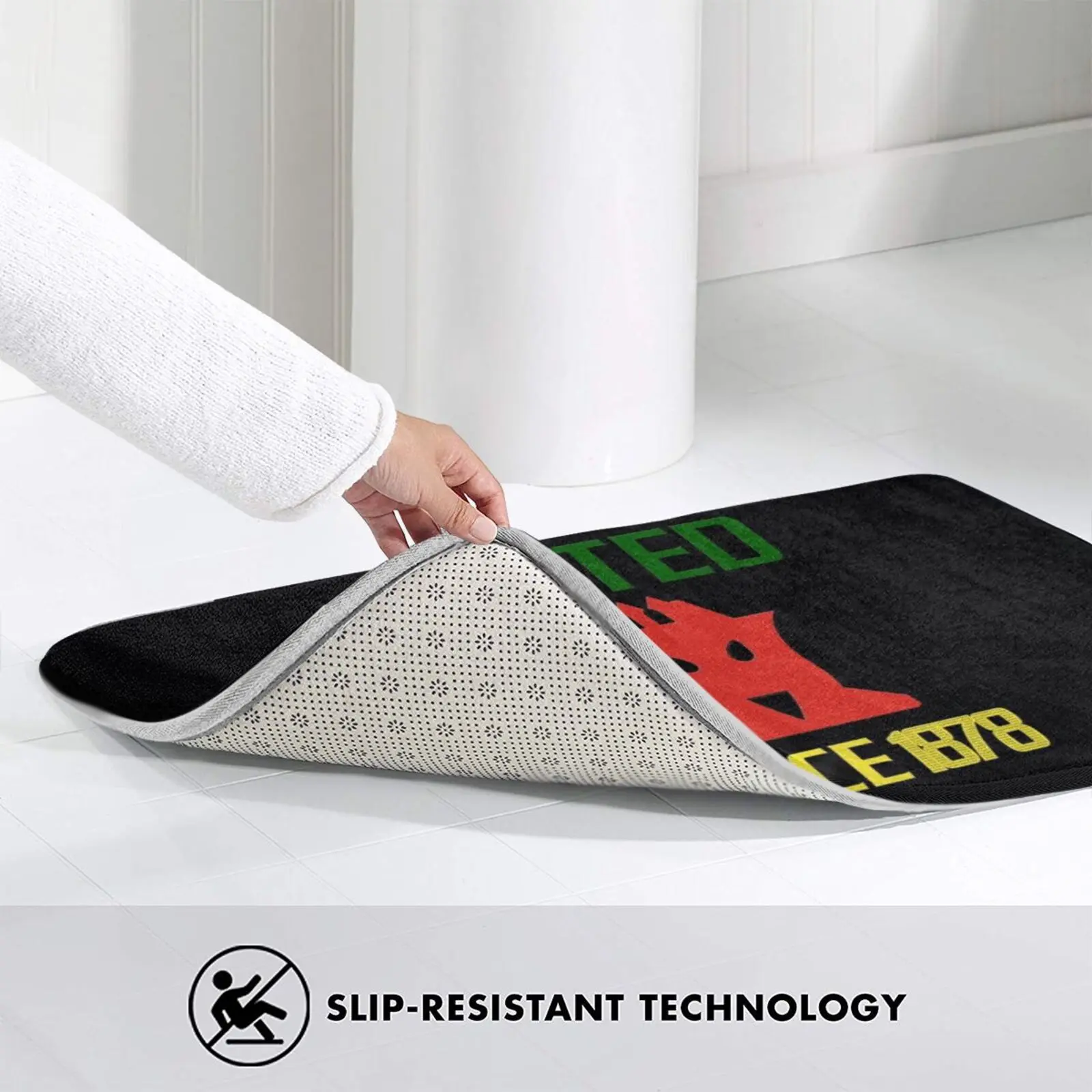 Объединенный с 1878 года коврик Red Devils нескользящий впитывающий воду дверной Лиги