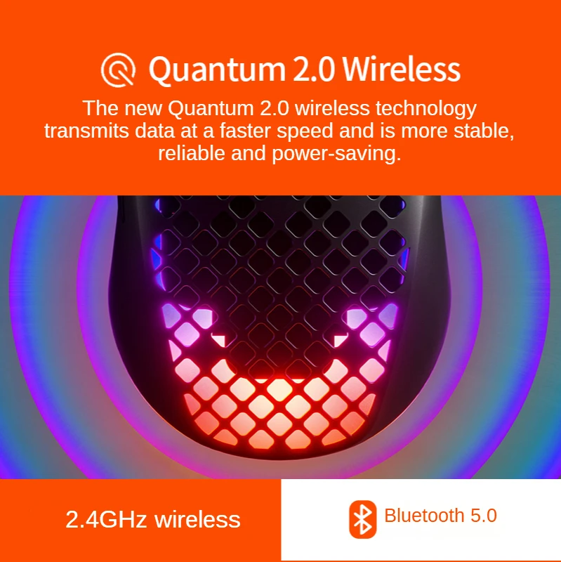 

Steelseries Aerox3 Wireless hole mouse Rechargeable 2.4G Bluetooth 5.0 Gaming Mouse