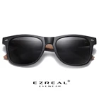EZREAL экологически чистые Ретро Черные ореховые деревянные UV400 поляризованные бамбуковые солнцезащитные очки Мужская мода трендовые анти синие линзы S7061h