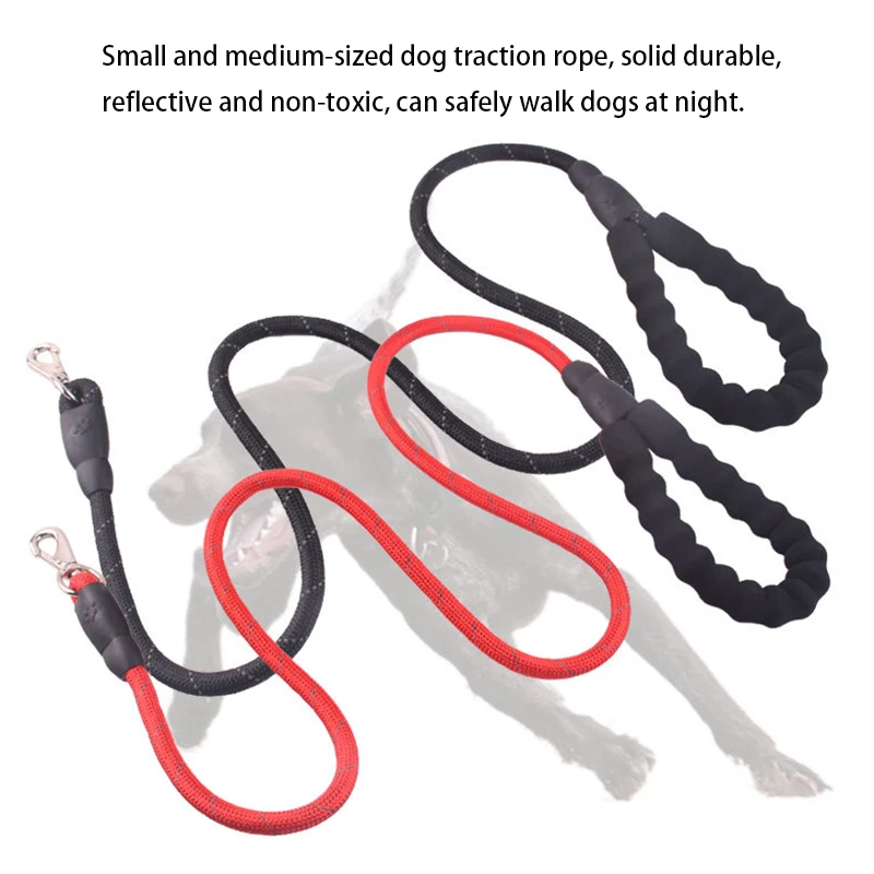 Плотный нейлоновый для больших собак веревки большой Поводок Собаки Прогулки pet