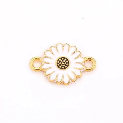 10 шт./упак. Милые ромашки с рисунком &quotПодсолнух&quot прелести разъем