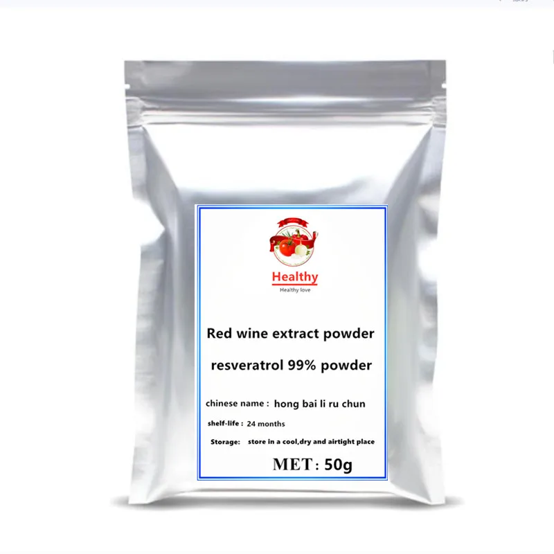 Высококачественный 99% порошок ресвератрола экстракта красного вина с