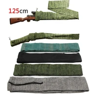 125 cm knitting gun sock rifle sock airsoft protective cover long gun bag case dustproof outdoor hunting holster
