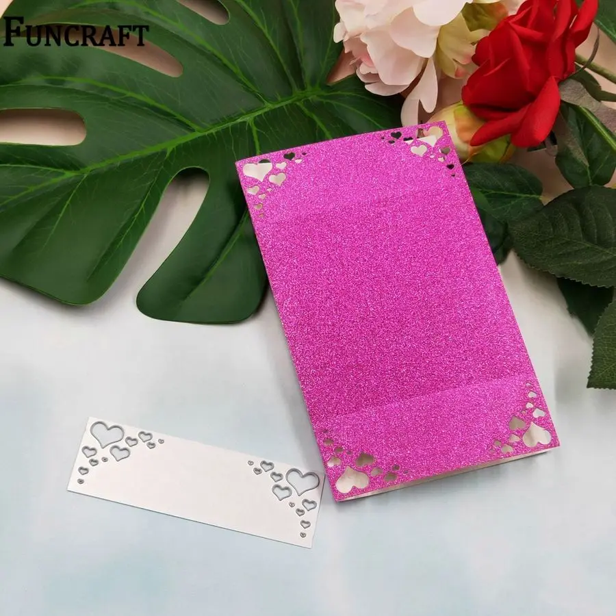 Прямоугольная рамка сердце многослойное тиснение металлические Вырубные штампы