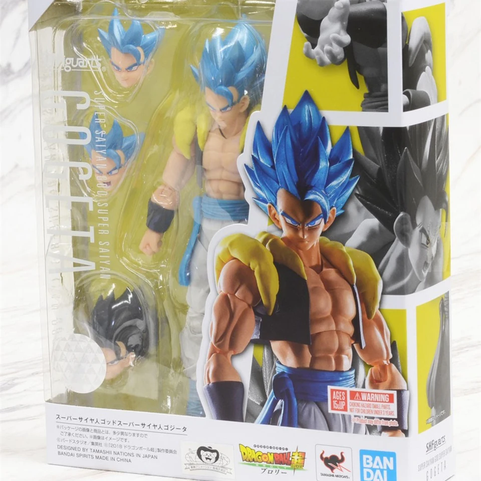 Tronzo Bandai Dragon Ball Z СВЧ Gogeta pvc рисунок моделей из фильма "Broly Gogeta цвет: черный, синий коллекция фигурка игрушки