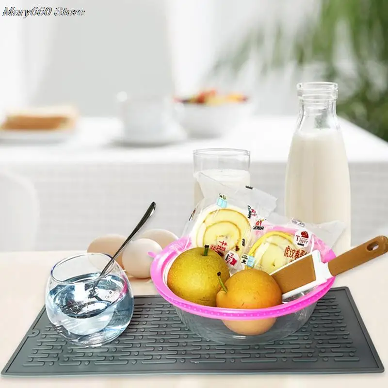 

Прочный силиконовый квадратный коврик для сушки посуды, коврик для слива воды, Настольный коврик для фильтрации воды