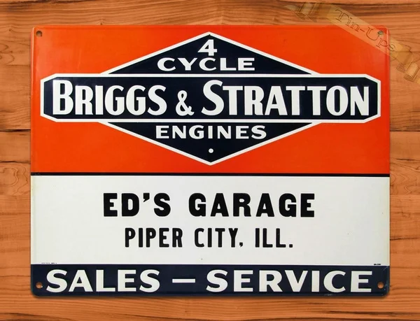 

Tin Sign Briggs & Stratton Garage Rustic Engine Repair Wall Decor