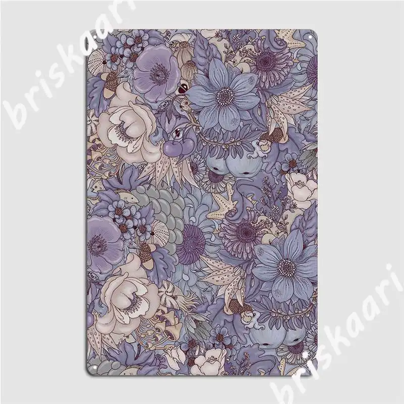 

Дикая сторона Лаванда лед Плакат Металлический налет кинотеатр гостиная пользовательская роспись оловянный знак плакат