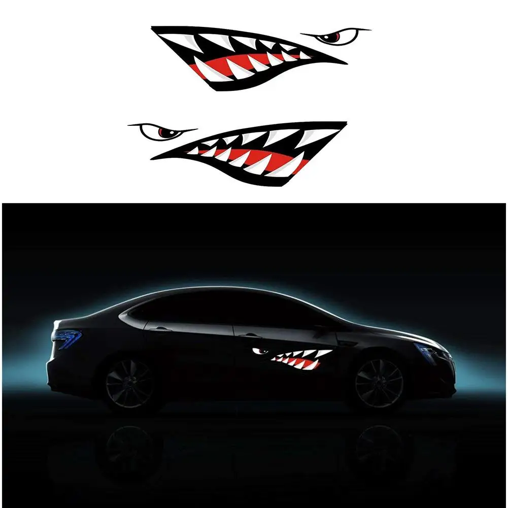 2 шт. водонепроницаемый DIY Забавный гребной Каяк Лодка Акула аксессуары для зубов