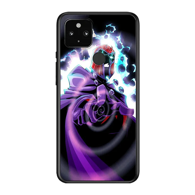 

Marvel Avengers Magneto For Google Pixel 5 4A 5G 4 XL Soft Shell TPU Silicone Black Cover Phone Case