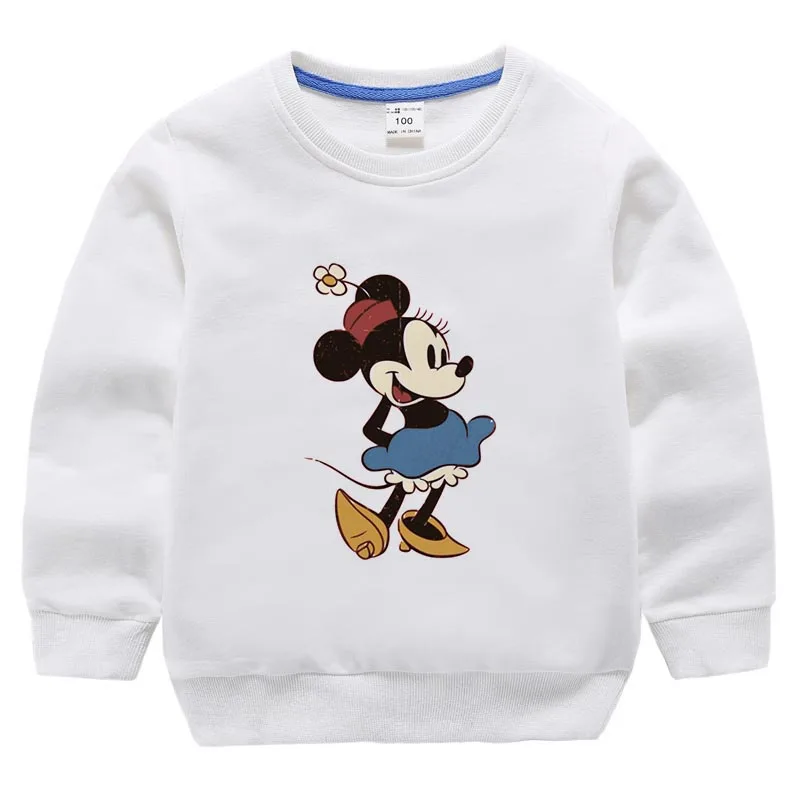 Girls Boy Sweatshirt Ulzzang Street Clothing Mickey Minnie Series Harajuku Print Sweater Harajuku Casual Sweatshirt - Цвет: 18