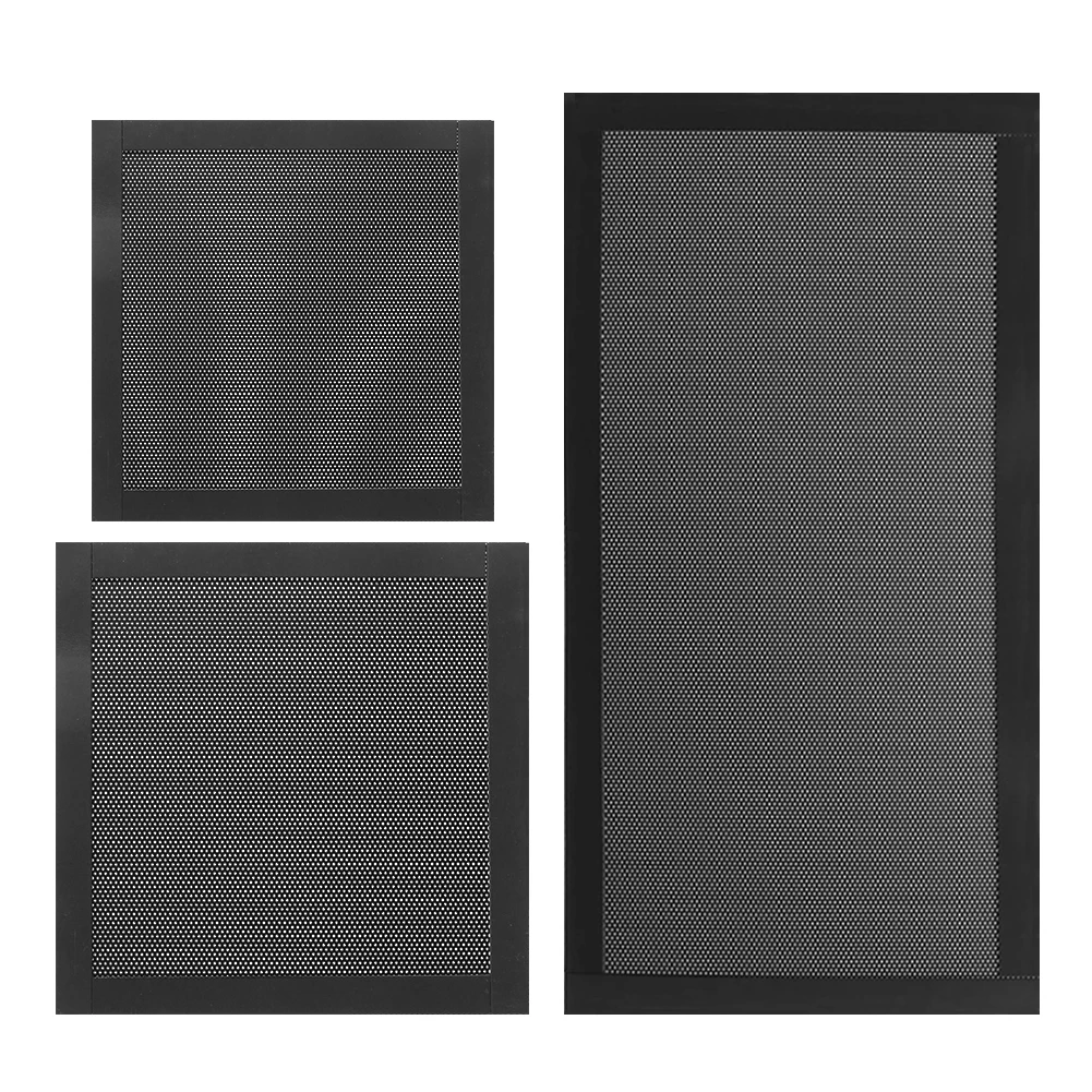 

8x8 12x12 14x14 12x24cm black PC Case Cooling Fan Magnetic Dust Filter Mesh Cover Computer Guard PVC Antidust Net
