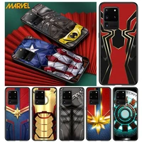 avengers hero marvel for samsung s20 fe ultra plus a91 a81 a71 a51 a41 a31 a21 a11 a72 a52 a42 a22 soft black phone case