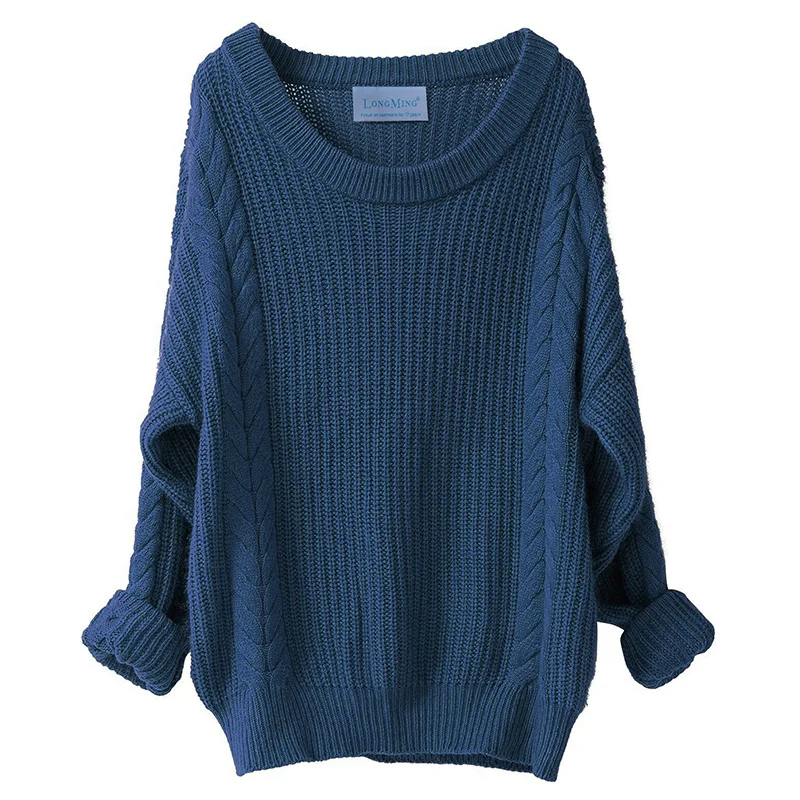Oversize Sweater Women Cashmere Wool Autumn Winter Long Loose Vintage Soft Knit Jumper Female Pullover Dress | Женская одежда
