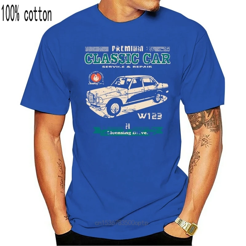 

New 2021 2021 Fashion Brand Clothing Fashion Men'S T-Shirts TLM Oldtimer Typ W123 Youngtimer cotton tops tees T shirt