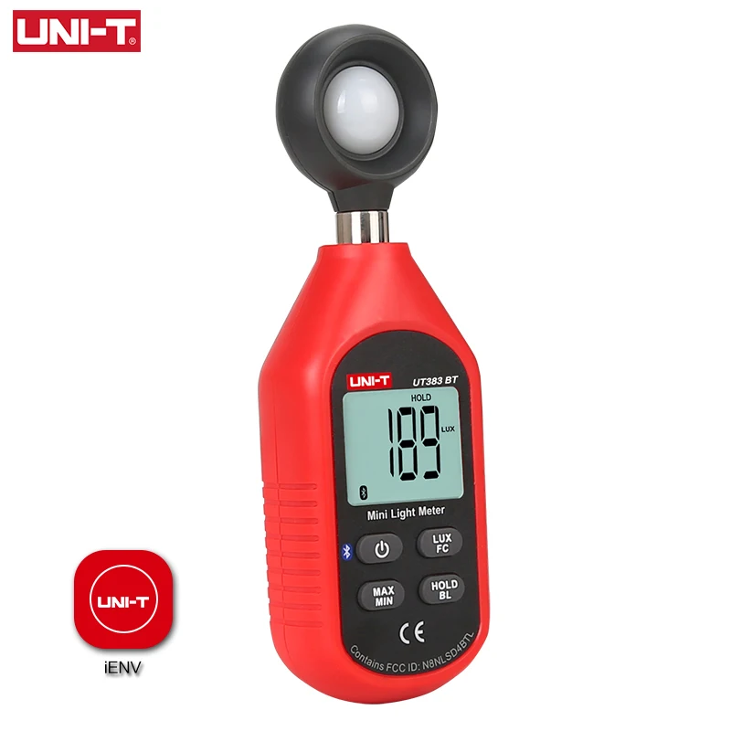 Цифровой Luxmeter UNI T UT383BT Bluetooth светильник меритель освещенности оборудование для
