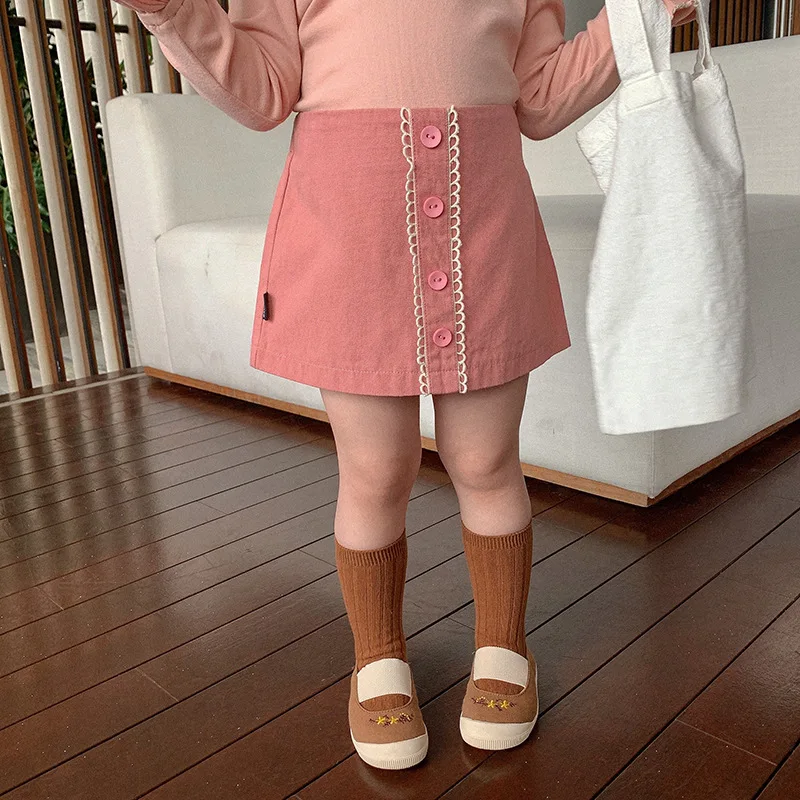 

children wear spring 2021 new baby girls cotton short skirt
