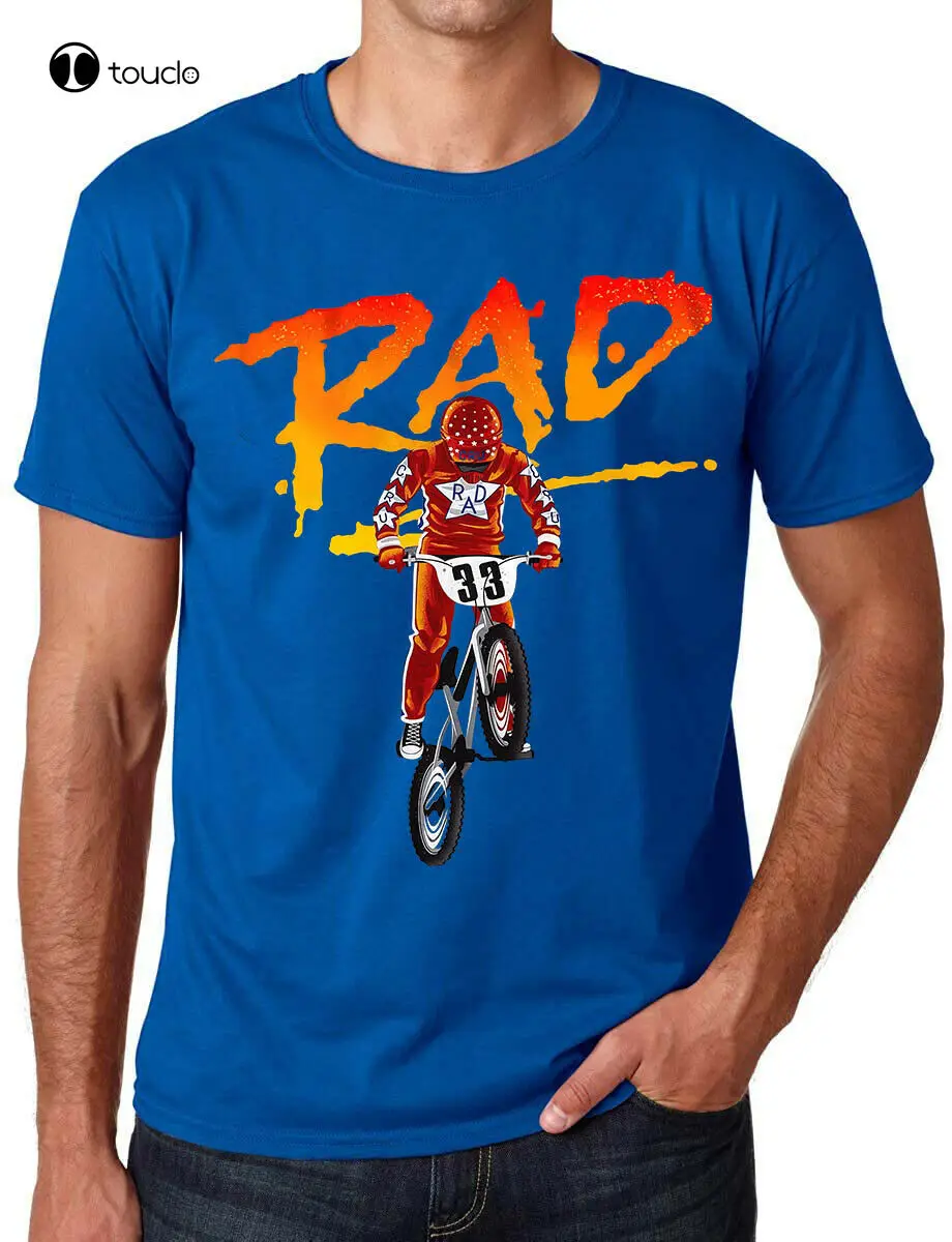 New Rad T-Shirt Cru-Jones Bmx Racer Movie Anniversary Fan Gift Tee Shirt Cotton T Shirt Custom Aldult Teen Unisex Cotton