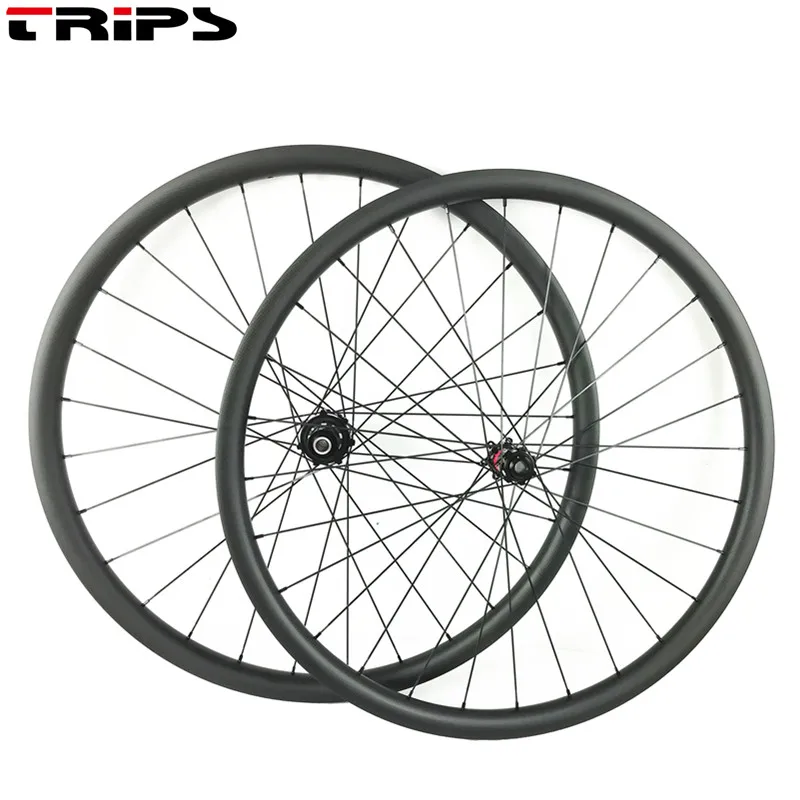 29er XC boost MTB карбоновая колесная 27 мм Ширина бескамерная горная велосипедная карбоновая обод колеса novatec ABG анти-укус Freehub