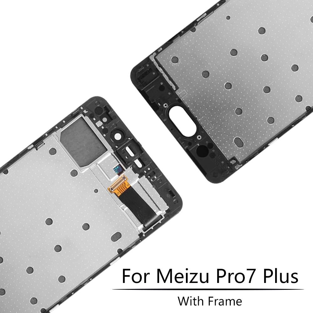 OTMIL 5 7 &quotAMOLED для Meizu Pro Plus Дисплей сенсорный Экран рамка MEIZU PRO7 плюс мобильный