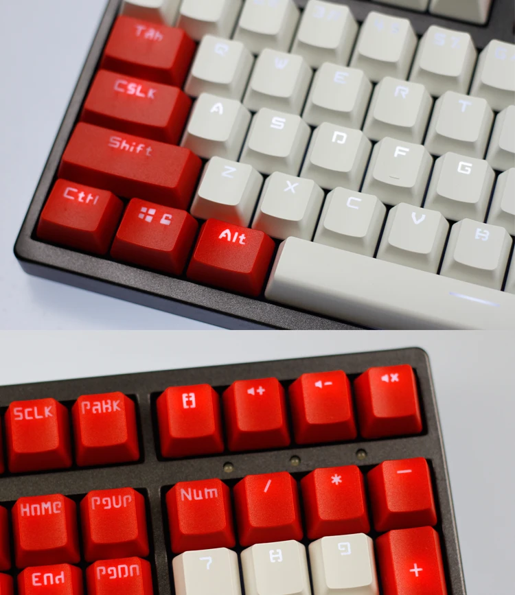 Розовый Фиолетовый Синий механическая клавиатура Ключ Крышка 104/87 keycap ABS Прозрачный ключ крышка для игр механическая клавиатура MX брелки