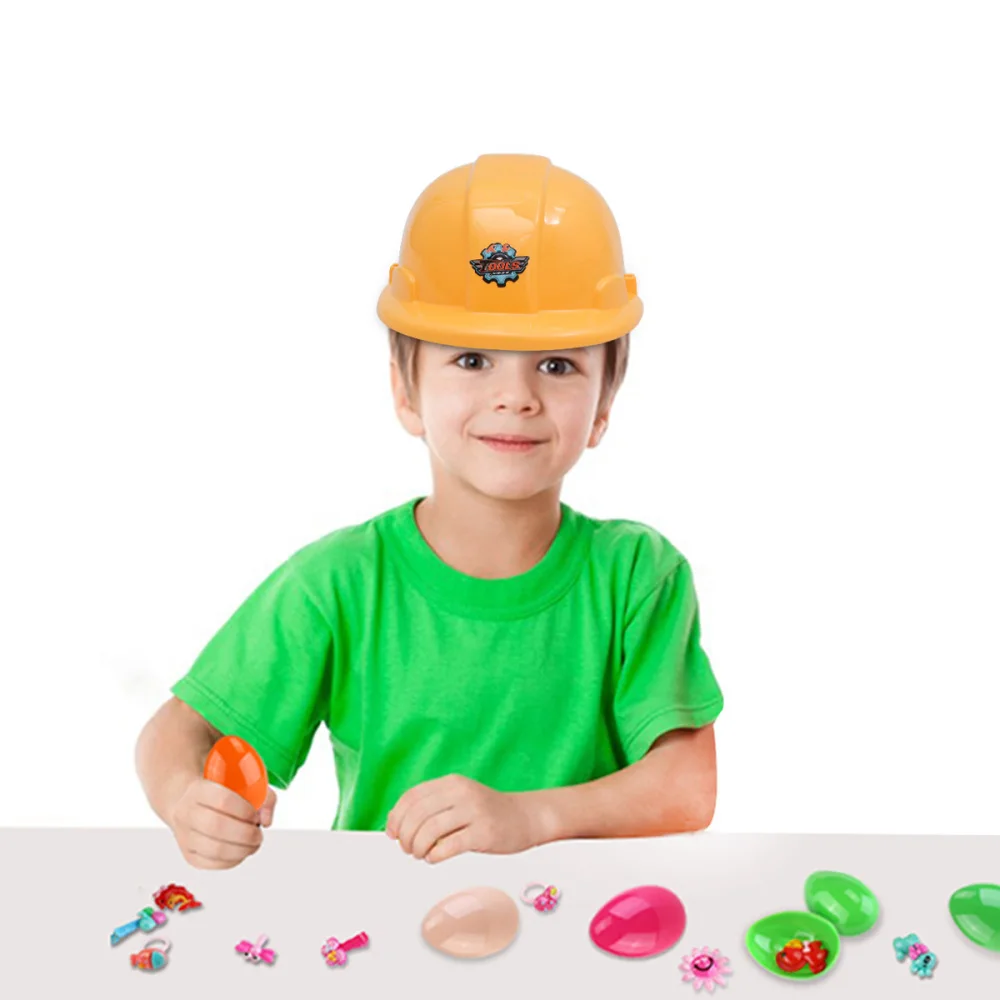 

6pcs Kids Simulation Engineering Helmet Safety Helmet for Children (Yellow)