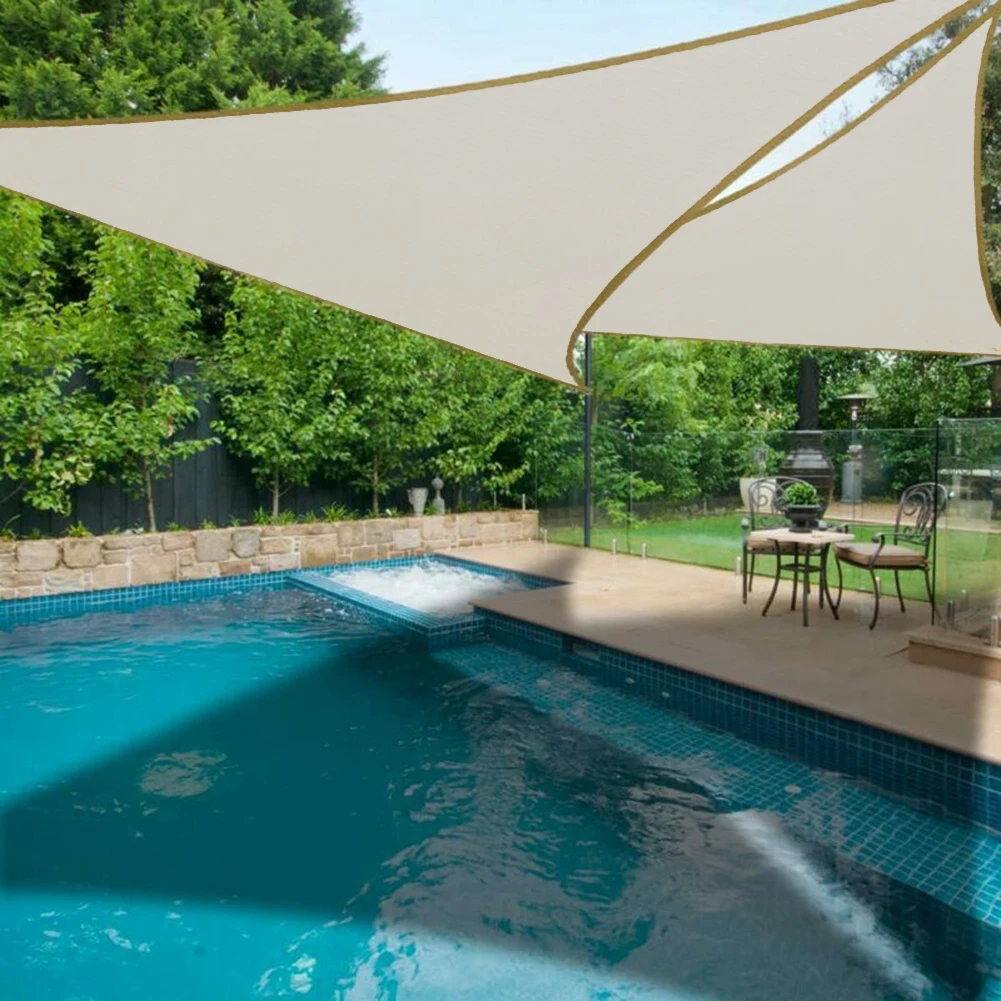 

Outdoor Sun Shade Top Cover Triangle UV Block Desert Sand Canopy Garden