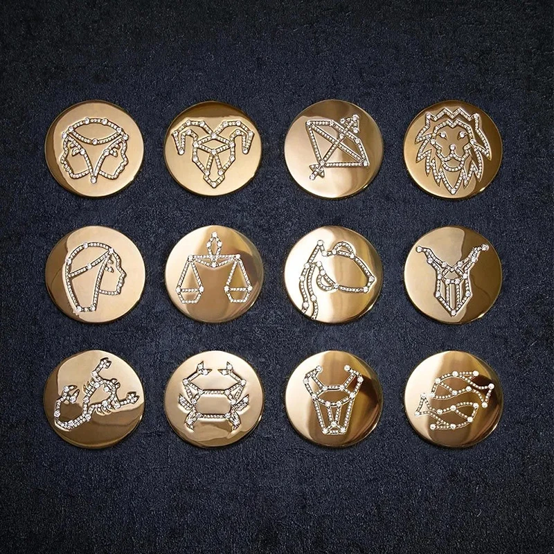 

Fashion High Jewelry New Taurus Adjustable Necklace Exquisite Round Bull Pattern Decoration Female Romantic Birthday Gift