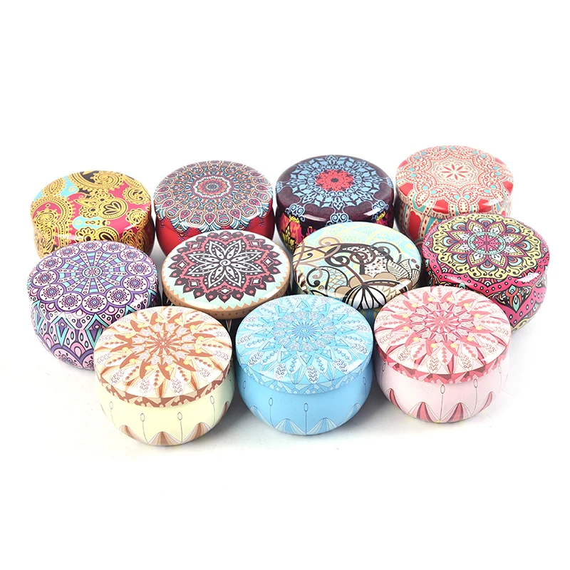 Жестяная коробка-органайзер в форме барабана коробка для конфет и печенья