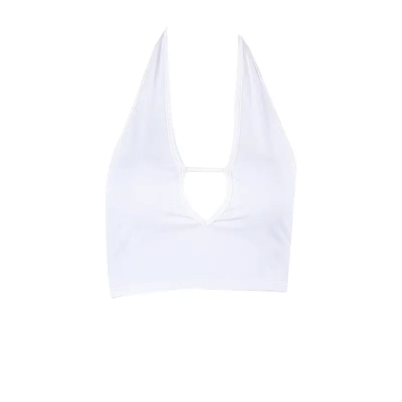 2020 Новое поступление сексуальный тонкий тощий топ с открытой спиной без рукавов