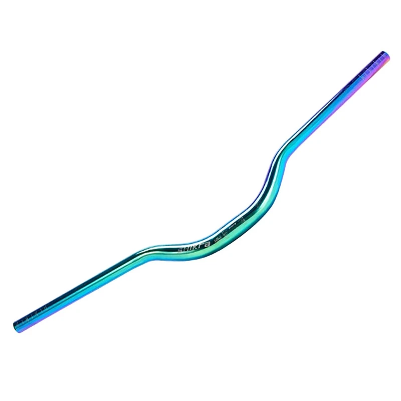 

Разноцветный руль для велосипеда SHIKRA, Радужный руль для горного велосипеда MTB XC FR, ручка для велосипеда, 6 градусов, 31, 8x80 мм