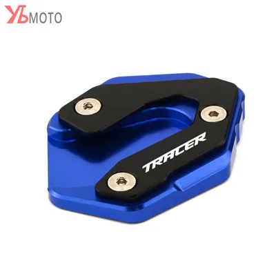Blue Высококачественные Аксессуары для Yamaha MT09 Tracer MT-09 Tracer мотоциклетные подставки Kick Stand пластина с логотипом - Цвет: Blue