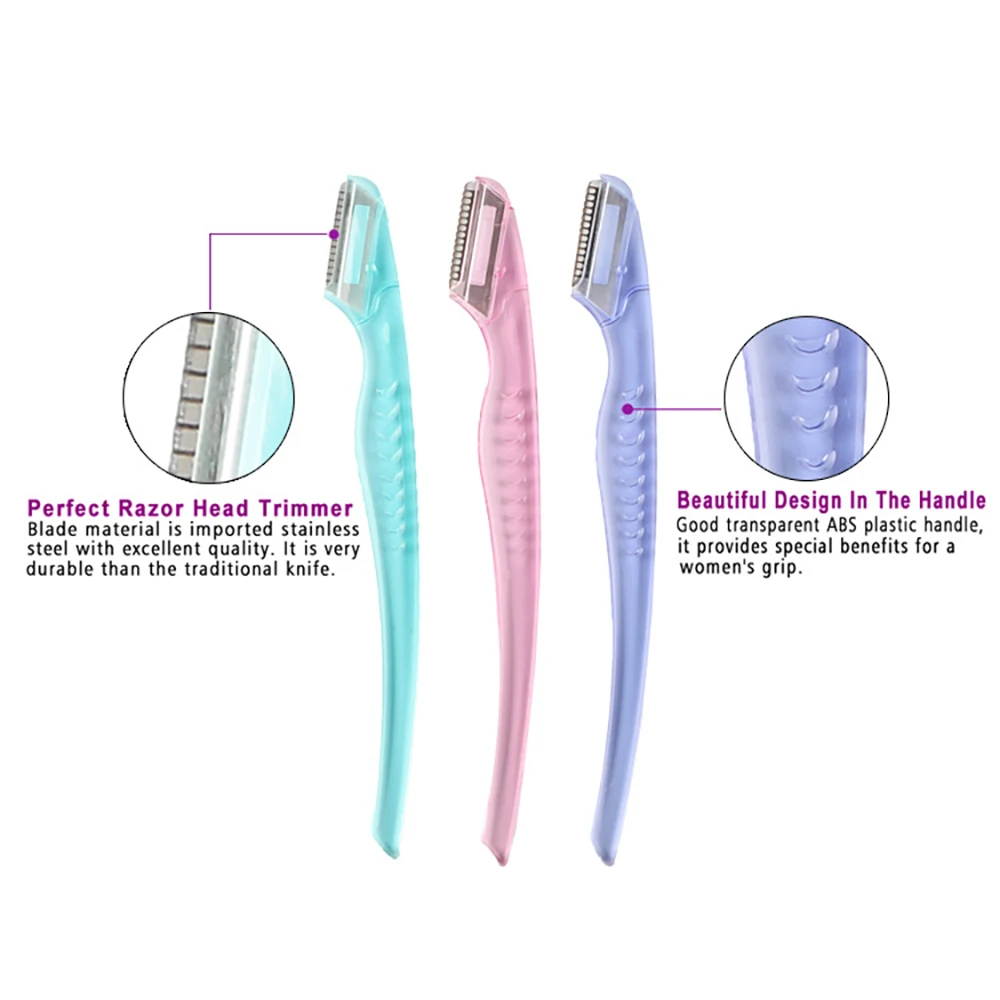 3 шт. портативная Бритва для бровей|Триммер бровей| |