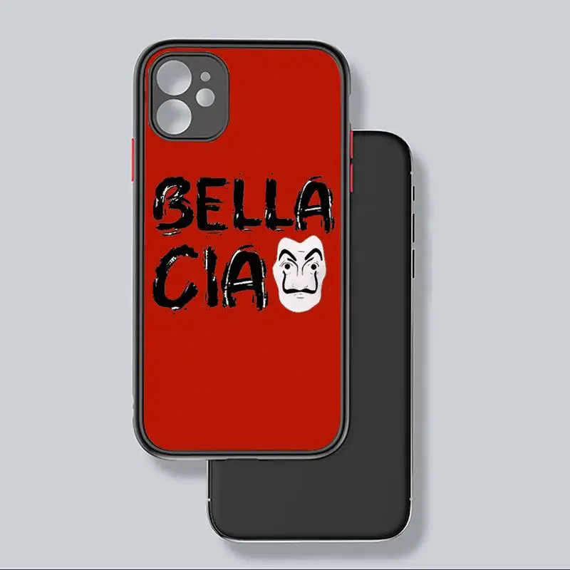 

La Casa De PapelMoney Heist Tees TV Phone Case matte transparent For iphone 7 8 11 12 plus mini x xs xr pro max cover