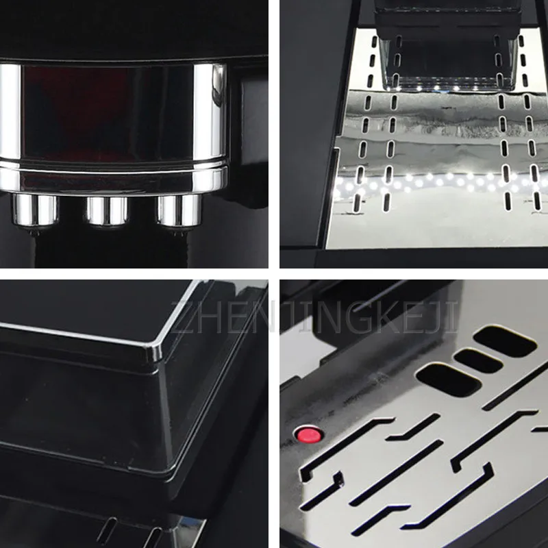 

220V/110V Automatic Intelligent Home Steam Drip Coffee Machine Office Milk Tea Shop Commercial 1250W Espresso Latte Coffee Maker