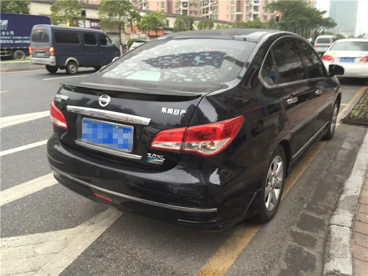 Для NISSAN Sentra спойлер 2008 2016 высокого качества ABS Материал заднее крыло автомобиля