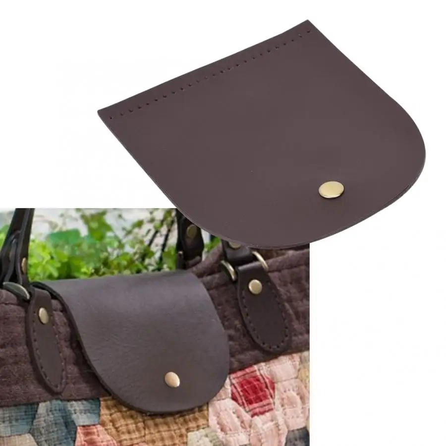 12.6x13.7cm Bag Flip Cover Split Leather Magnetic Buckle DIY Hand-Made Handbag Shoulder Accessories | Дом и сад