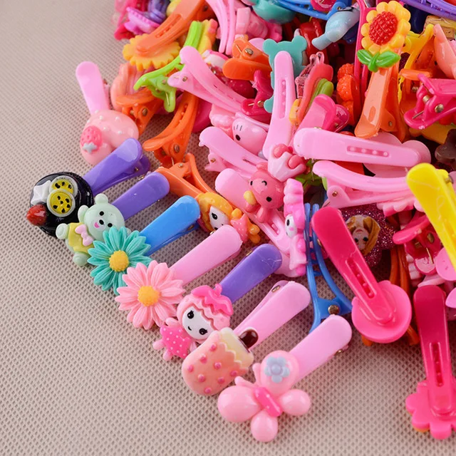 

10Pcs/Lot Korean Girls Hair Clips Cartoon Baby Headdress Children Hair Accessories Baby Hairpins Princess Girls Kids Headwear
