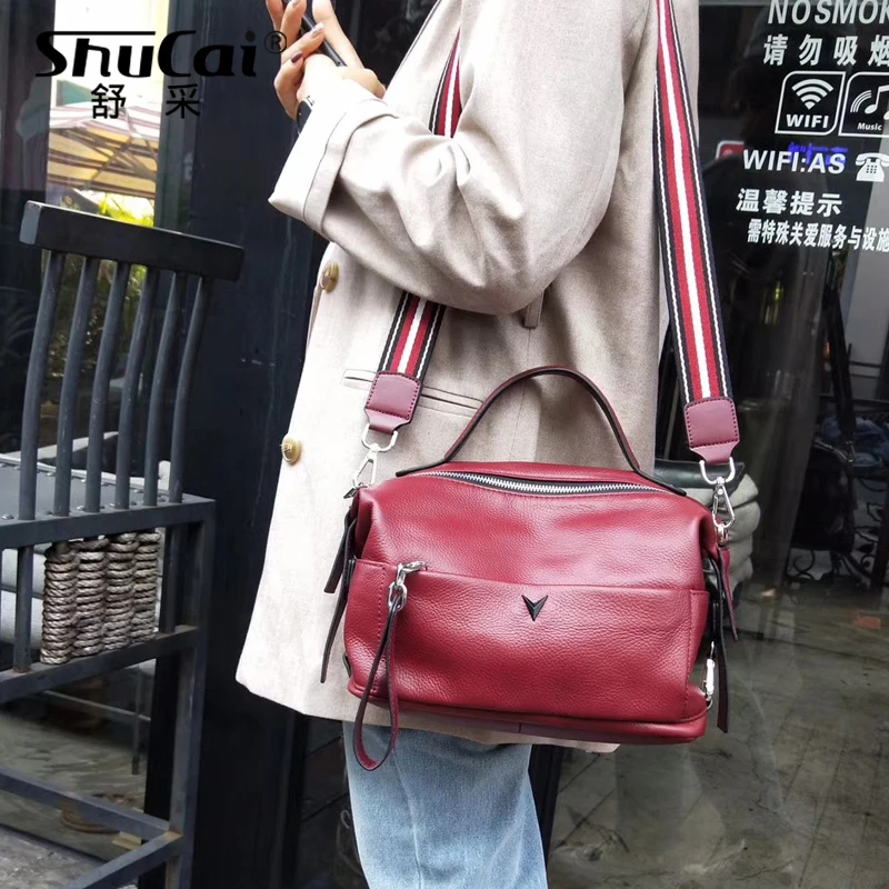 Женская сумка из натуральной кожи Новая модная женская мессенджер маленькая