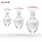 Анальная пробка из хрустального стекла, бусины, анальная Фетиш-клизма, пробки, массажер простаты, игрушки для мужчин и женщин