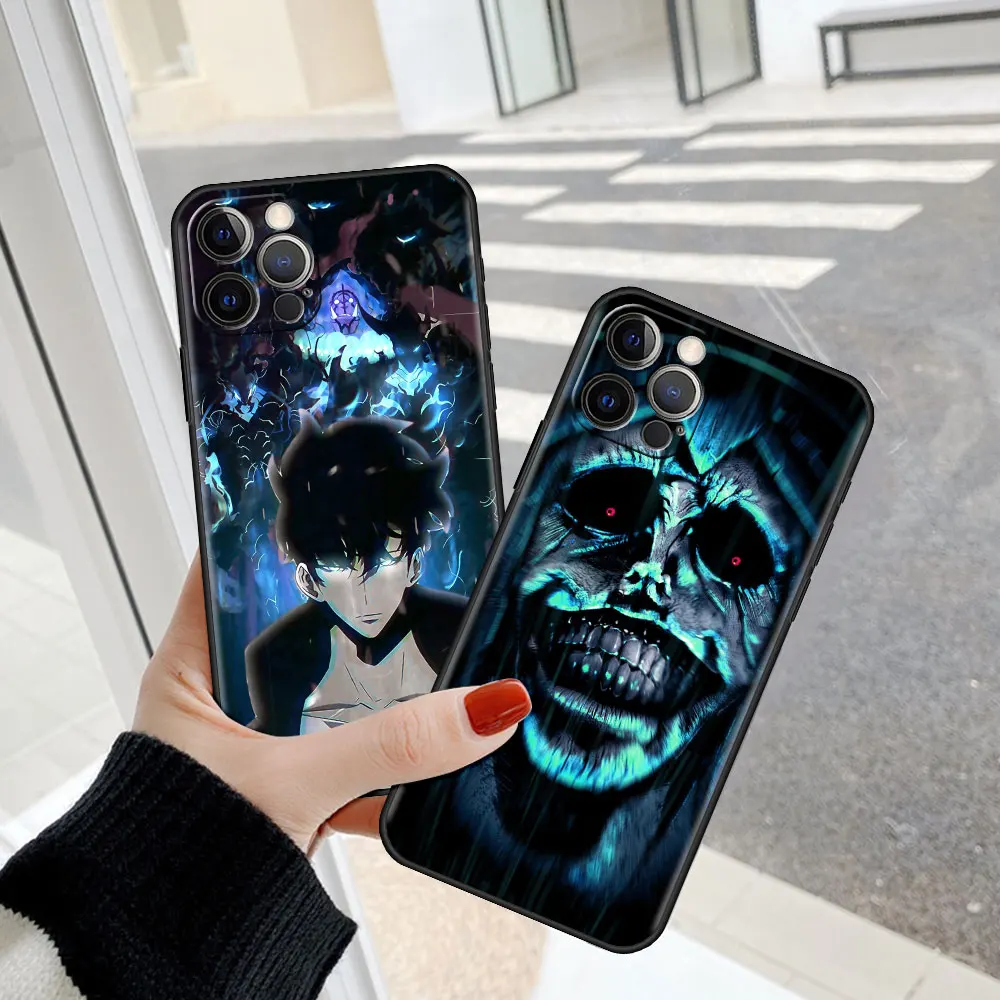 

Fashion Case for Apple iPhone 13 12 Mini 11 Pro 7 XR X XS Max 6 6S 8 8S Plus 5 5S SE Soft Phone Cover Anime Solo Leveling