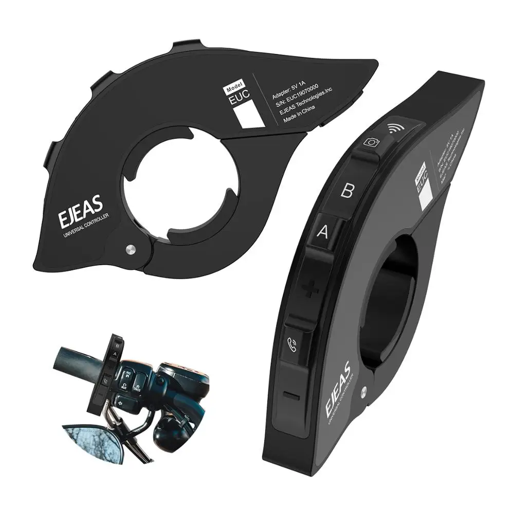 

EJEAS EUC Bluetooth 4.1 Motorcycle Handlebar Grip Remote Control Compatible with Quick20 and E300 Intercoms