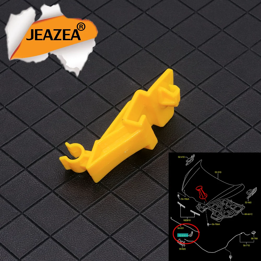 

Фиксированный зажим для капота автомобиля, фиксатор фиксатора капота 8A6116828A для автомобиля Ford Fiesta Ecosport