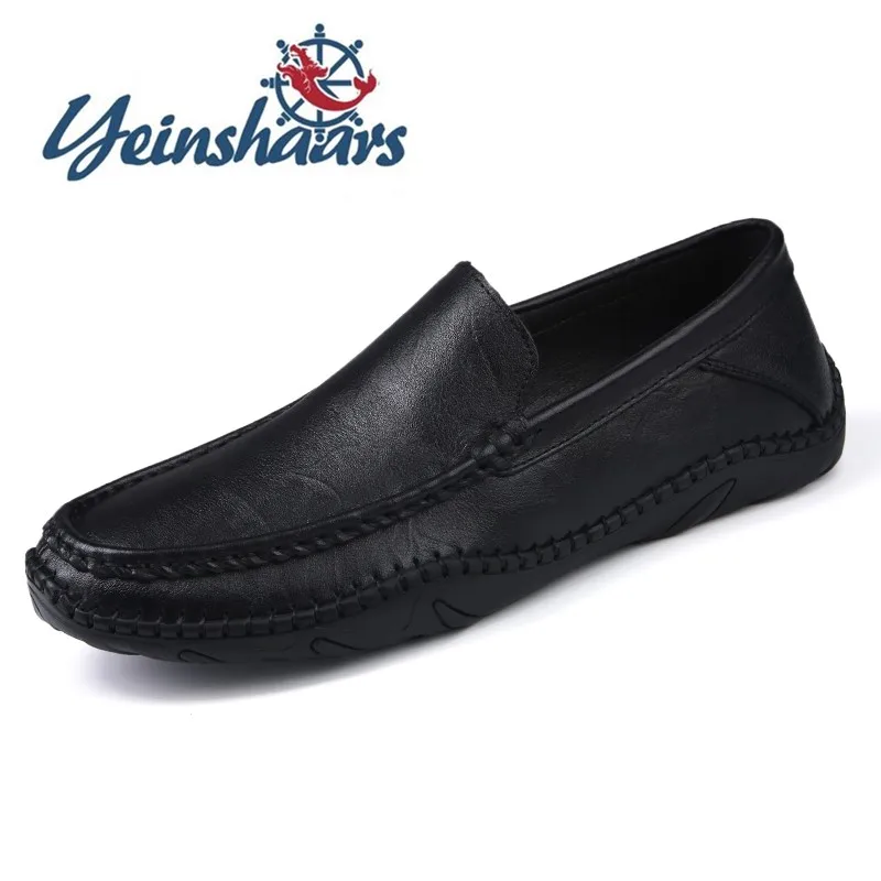 Высококачественные мужские лоферы Деловая Повседневная обувь Мужская из