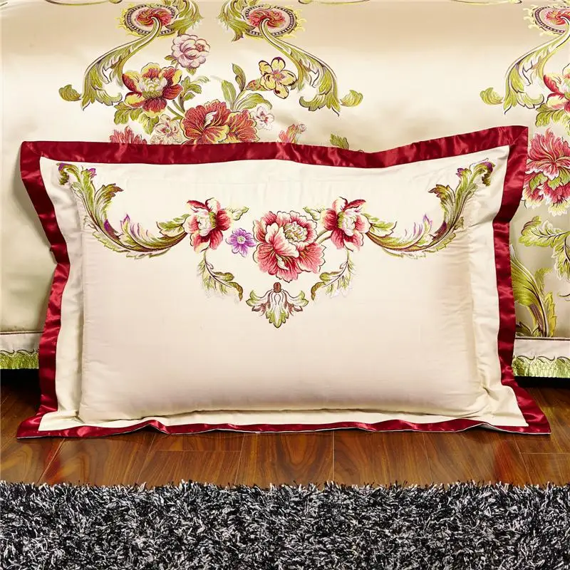 

4/6/10Pcs Oriental Jacquard Luxury Wedding Royal Bedding Sets King/Queen Size Cotton Bed Spread set Duvet/Quilt Cover Pillowcase