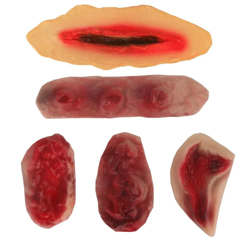 Хэллоуин ужас моделирование кровавый пластырь для ран латекс поддельные шрам