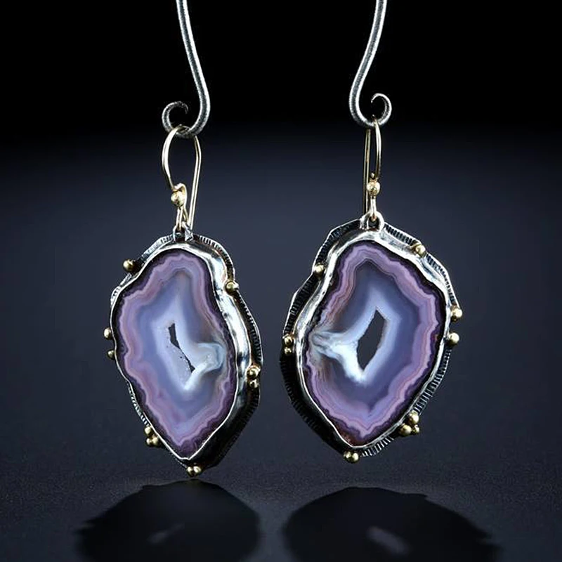 D397 earrings Винтажные индийские племенные зеленые серьги-подвески из смолы богемные большие длинные полые Висячие серьги для женщин ювелирные изделия в стиле хиппи O5E680 - Окраска металла: D397 earrings