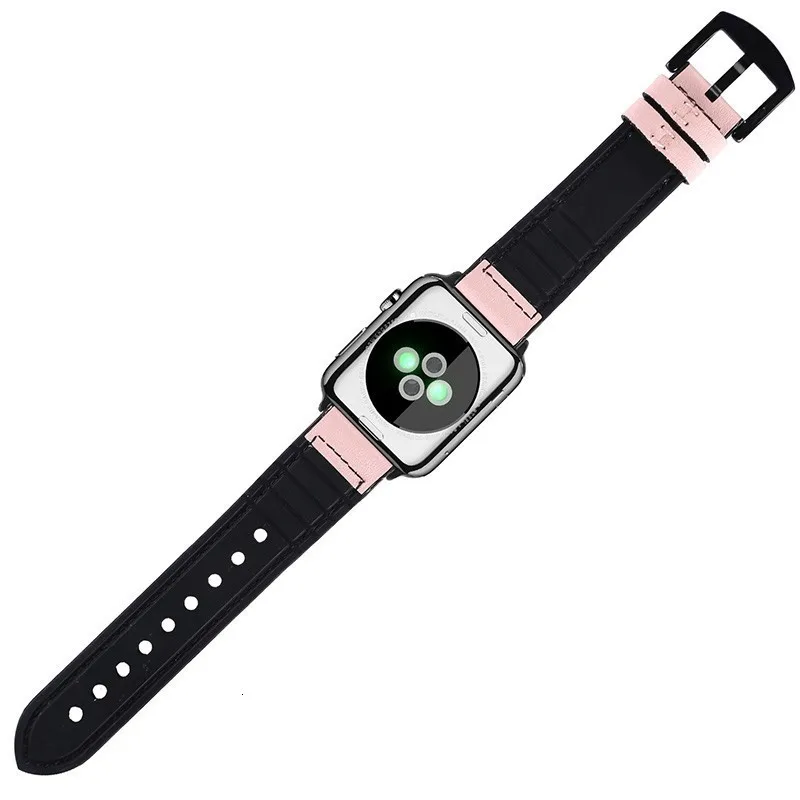 Кожаный силиконовый ремешок для apple watch, 44 мм, серия 4, 3, 2, 1, ремешок для iwatch, 38 мм, 42 мм, браслет с петлей, аксессуары для замены запястья