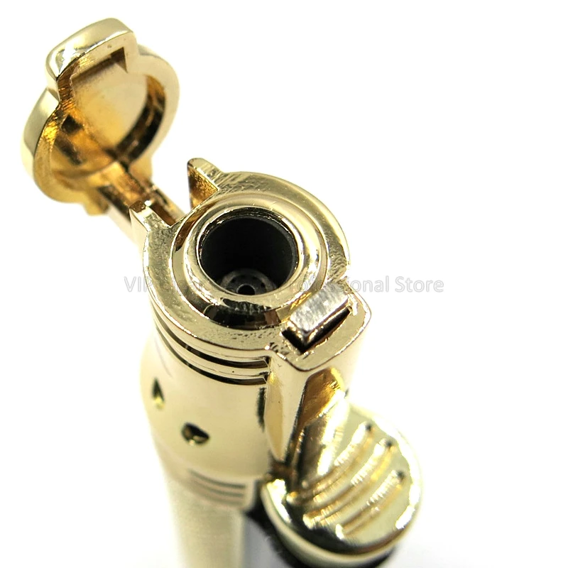LUBINSKI Metal 1 Torch Jet Flame Cigar Cigarette Lighter Windproof With Punch Refillable Smoking Tool | Дом и сад